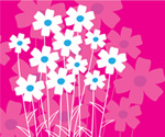 Flowers of love card